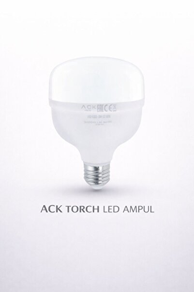ACK 50W Torch LED Ampul E27 Günışığı 3000K | T135 | 5430 lm