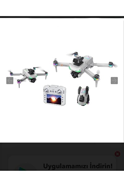 Her Yerde Varım Drone R8 EKRANLI KUMANDA 8K Ultra HD Akıllı Engel Aşabilen Ka...