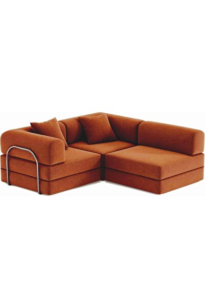 Mat NERA SERİSİ FİTİLLİ KADİFE KÖŞE KOLTUK, İKİ BÜYÜK YER YATAĞI, CIRTBANT BA...