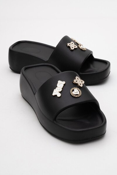 CCWAY AYAKKABI Women's Accessory Slippers Black