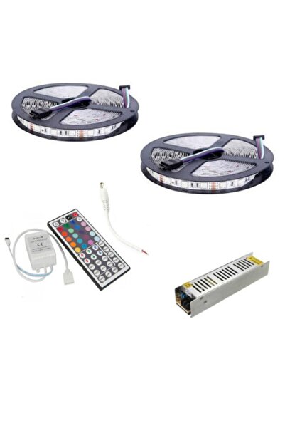 Allians 10 Metrelik RGB Şerit Led, 44 Tuş Kumanda, 5A Adaptör, 5050 Çip