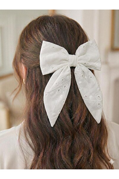 parla hediyelik Güpür Dantel Görünümlü Kurdela Fiyonk Toka