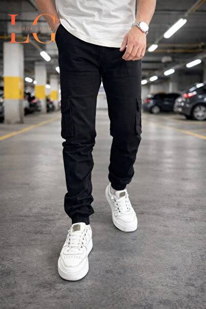 LORDA GİYİM TONI S Men's Pants with Pockets, High Waist, Zippered Elastic Cuffs