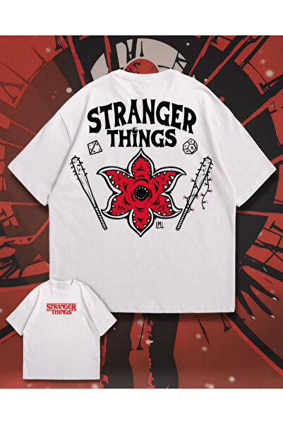 Touz Moda Stranger Things Hellfire Club Printed Unisex Oversize T-Shirt