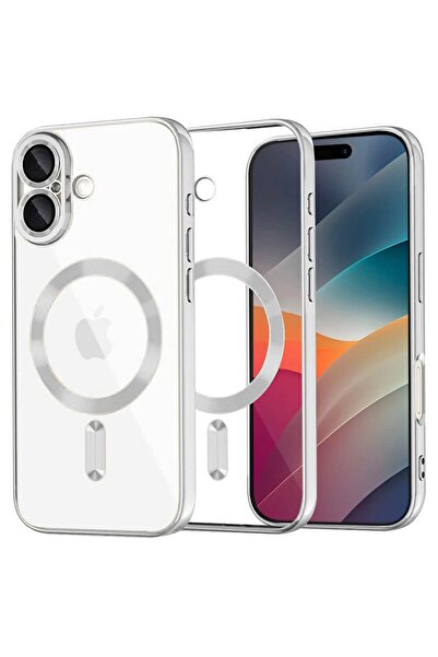 Techsuit iPhone 17 Magsafe Luxury Crystal Case transparent / silver