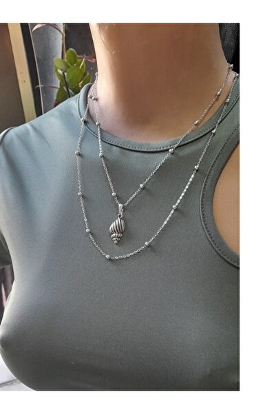 Butik Karaca KOPYA - kadın kolye kutup yıldızı yaşam çiçeği yonca yaprak deni...