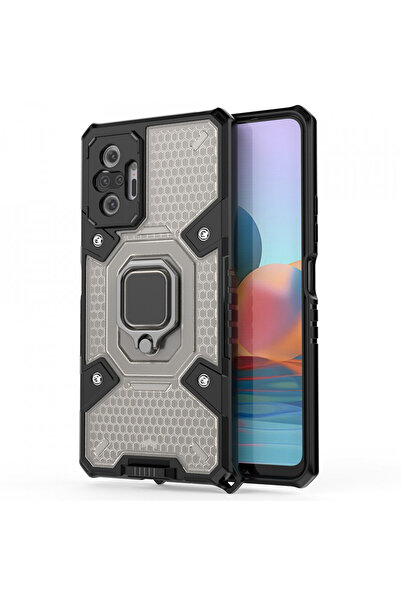 Techsuit Husa Xiaomi Redmi Note 11 Pro+ - Honeycomb Armor- Black