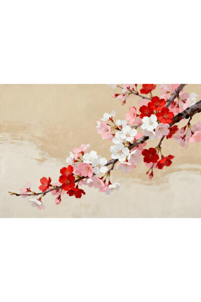 VeliumCraft Canvas Painting Sakura Blossom 1, 120 x 80 cm, nature, landscape,...