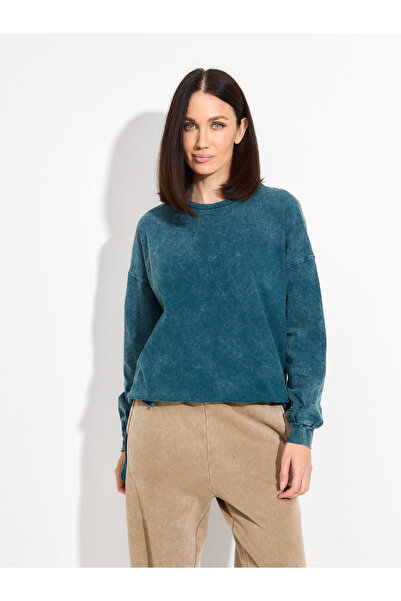 Mod Kids Longsleeve Damski 100% Bawełna Oversize Stonewash Rozmiar 42/44