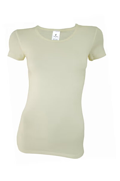 Dotail Utenos women's Merino wool T-shirt, short sleeves, round neck, ultra s...