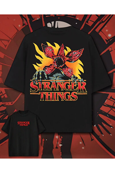 Touz Moda Stranger Things Hellfire Club Printed Unisex Oversize T-Shirt