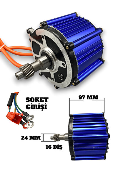 Bix EBİKE ARKA MOTOR 48V-1000 WATT 110 DERECE FAYTON