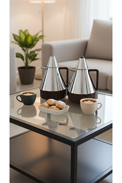 Generic Modern design 1-liter tea and coffee thermos set