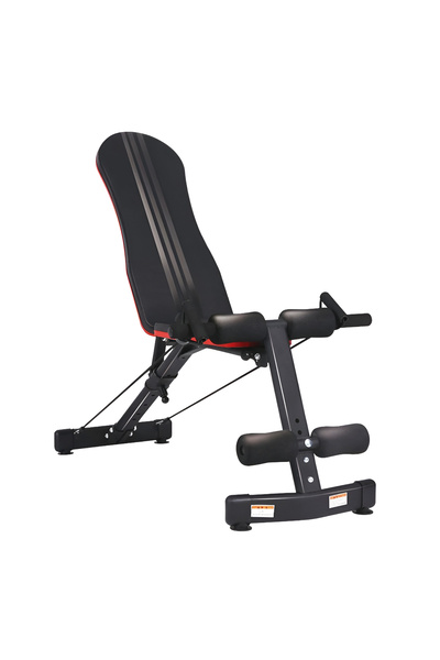 Fitness World foldable, multi-position adjustable exercise bench with resista...