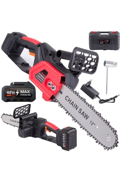 OEM 1200W Electric Chainsaw with 2 48 V (REAL) rechargeable batteries, portable