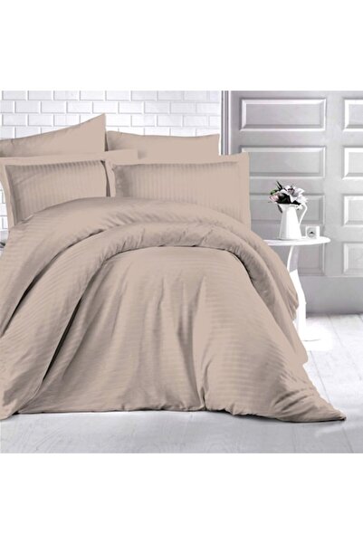 OEM Bed Linen, Ralex, HoReCa, 2 Persons, Satin Damask, 4 Pieces, Beige, 220x2...
