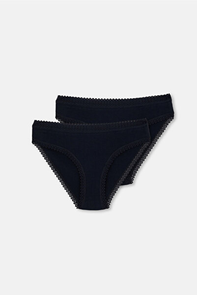 Dagi Black 2-Piece Single Jersey Classic Panties