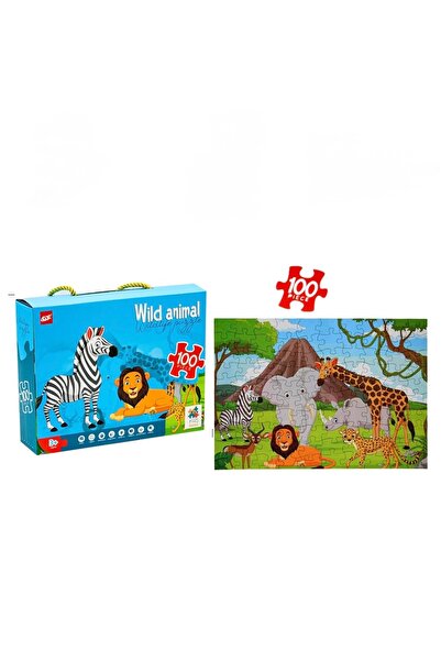 NiceLook Wild Animals Puzzle - 100 Pieces, Jungle Adventure