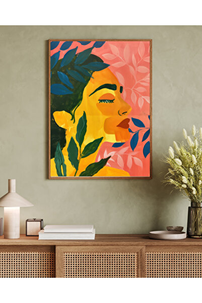 woodhomeworks Tablou decorativ pentru birou, dintr-o singură piesă, seria Mat...