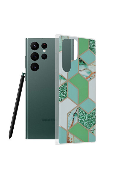 Techsuit Husa Samsung Galaxy S22 Ultra - Marble Green