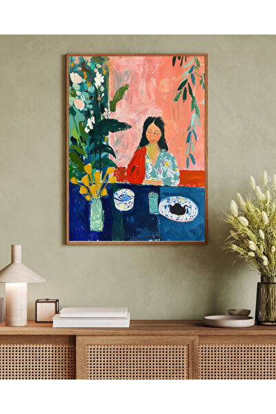 woodhomeworks Tablou decorativ pentru birou, dintr-o singură piesă, seria Mat...