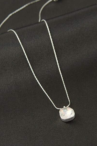 Bijuteri Net قلادة بيضاوية من الفولاذ