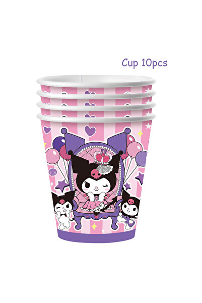 Miniso Other 10pcs cup Kuromi Happy Birthday Party Favors Decorations Tablewa...