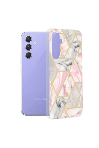 Techsuit Husa Samsung Galaxy A54 -Marble Pink