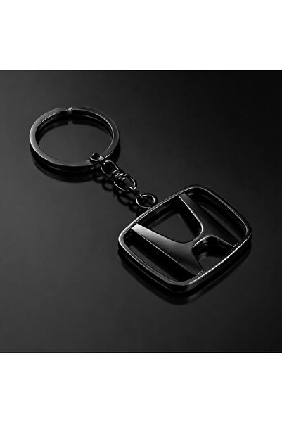 GARDENAUTO Honda 3D Metal Car Keychain - Black Coated Auto Keychain