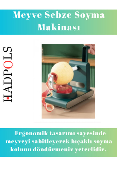 HadPols #Soyacak Özel Üretim Ergonomik Yapılı Pratik Elma Patates Vakumlu Kay...