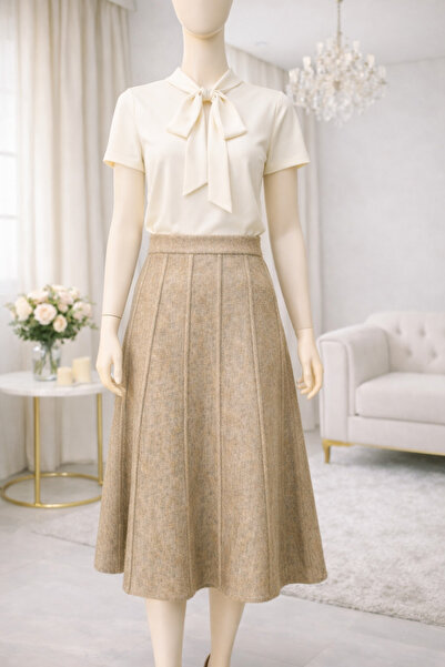 arslan triko Taş Midi Boy Kadın Etek