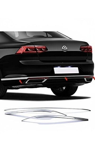 TMZ Garage Volkswagen Passat B8.5 Arka Tampon Çıtası 3’lü Set | Krom | Bagaj ...