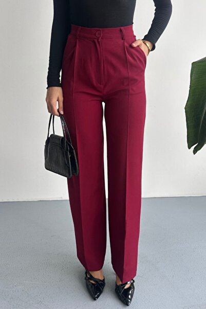 gm giyimarket New Season Vi̇ral Women's Pleated Palazzo Trousers