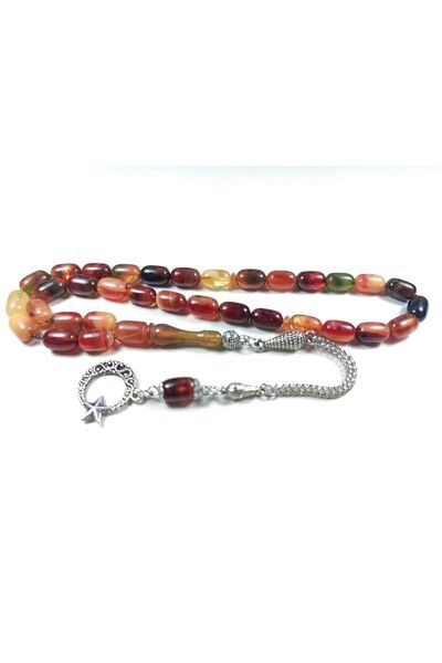 İskeçe Tesbih Посребрен пискюл, сухо стругован, двойно полиран, сертифициран ...