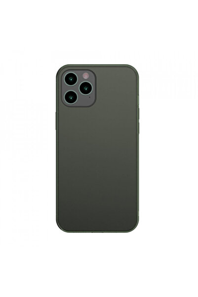 Baseus Husa iPhone 12 Pro Max -Baseus Frosted Glass Case cu margine flexibila...