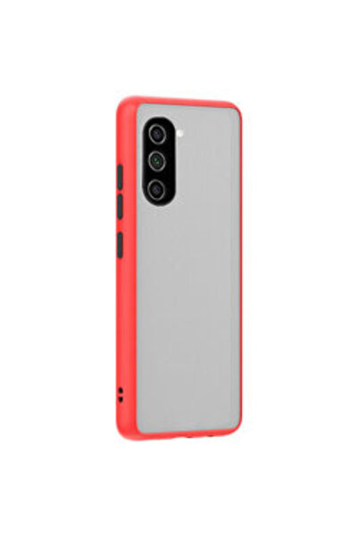 Techsuit Husa Samsung Galaxy S21 Plus- Colored buttons case- bumper rosu