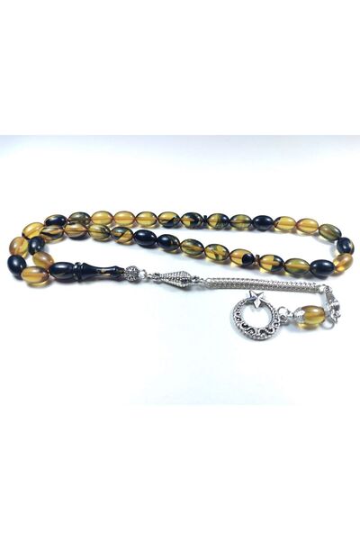 İskeçe Tesbih Silver Plated Tufted Dry Lathe Double Polished ClampingBernel C...