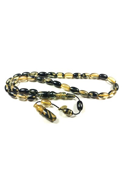 İskeçe Tesbih هاليل هليم كهرمان مضغوط بلون نادر معتمد 4216