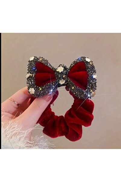 LWP Shop UK Burgundy Somot Sa kamenčićima kopča za kosu