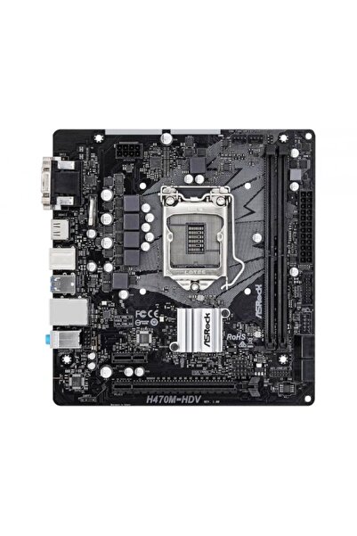 ASROCK H470M-HDV Socket 1200, DDR4 2933MHz, USB 3.2 Gen1, DVI, VGA, HDMI mATX...