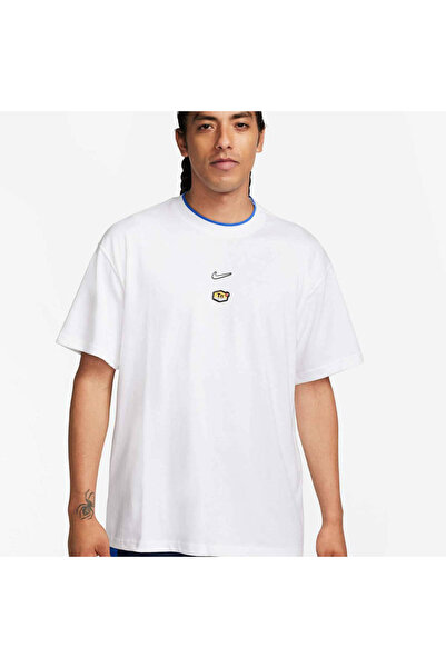 Nike Sportswear Air Tuned Patch Beyaz Erkek T-Shirt-FV0066-100-TanemSport