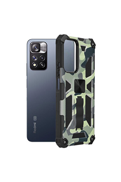Techsuit Xiaomi Redmi Note 11 Pro+ case - Camo Lime