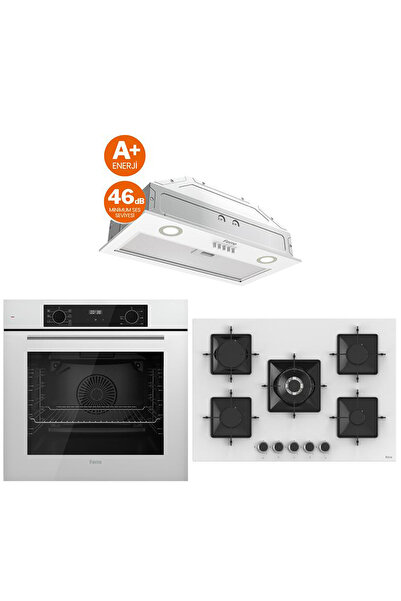 Ferre ICON PLUS 75 SERİSİ 3'LÜ CAM ANKASTRE SET (QBL63CB-SS036-D051SA)