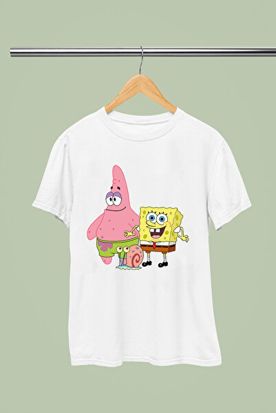 MAGORS Spongebob Printed Cotton Short-Sleeved Regular Fit Youth and Children'...