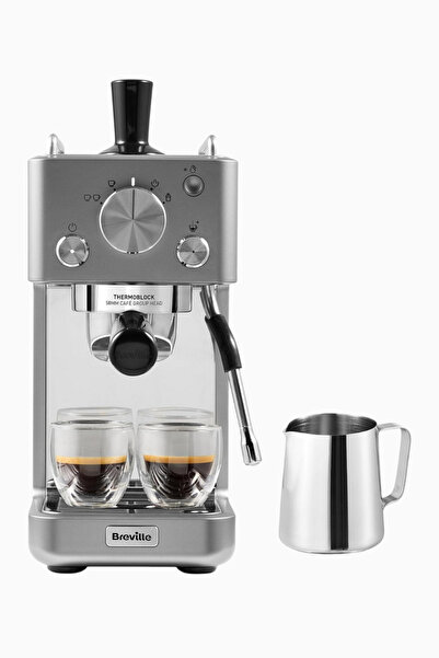 Breville Barista Slimline Espresso Makinesi, Entegre Süt Köpürtücü, Kompakt T...