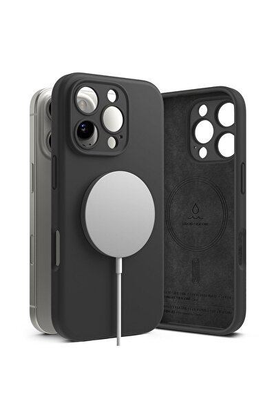 Ringke Husa iPhone 16 Pro Max Silicone Magnetic Magsafe Neagra
