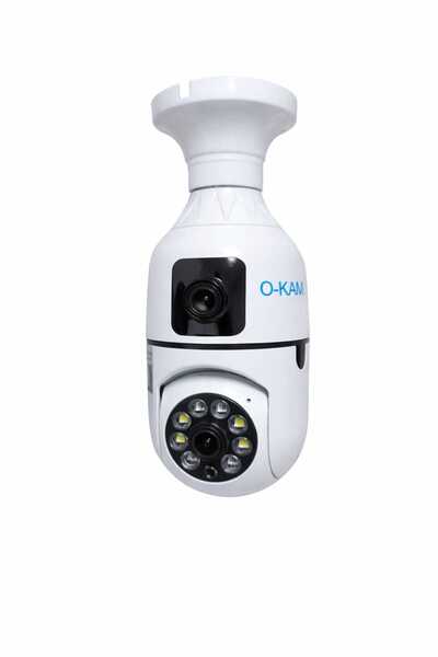 O-KAM PRO OKAM 4046 WiFi Akıllı Kamera Çift Lens 360° Hareketli Gece Görüşlü