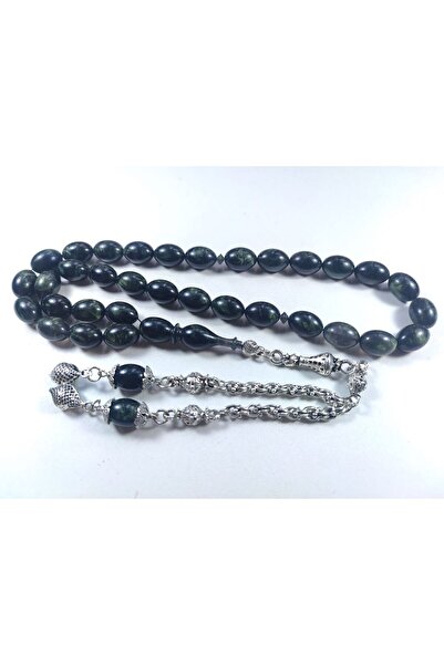 İskeçe Tesbih Opal sintetic placat cu argint, certificat 4306