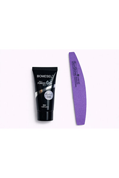 bomesel Poly Powder Gel UV/LED Kit 038 30 ml + Professional Nail File