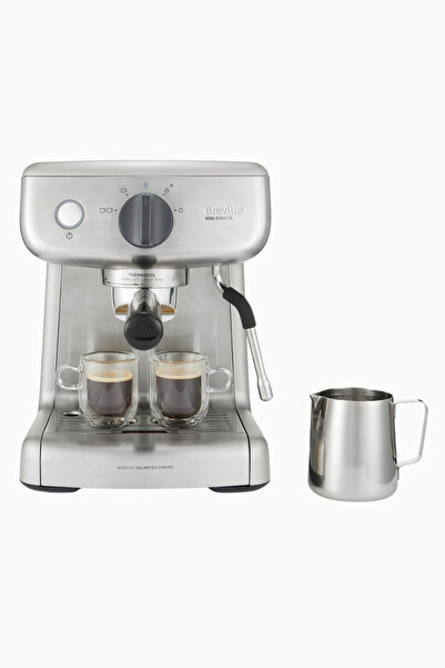 Breville Barista Mini Espresso Makinesi, 2L Su Tankı, Süt Köpürtücü ve 15 Bar...